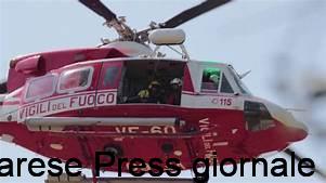 Varese, due interventi di soccorso a persona per l'elicottero "Drago.80"